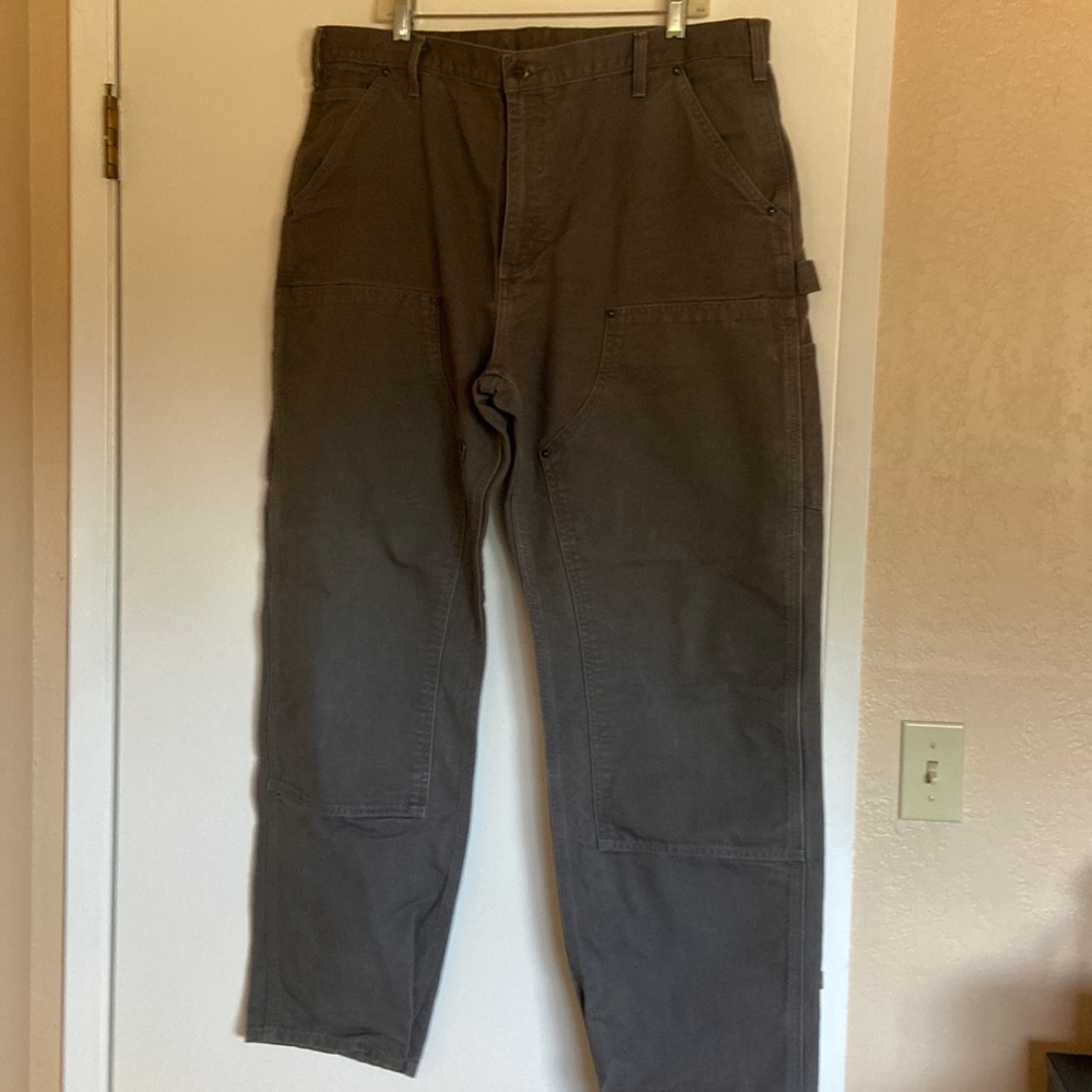 Gray Mens Carharrt pants